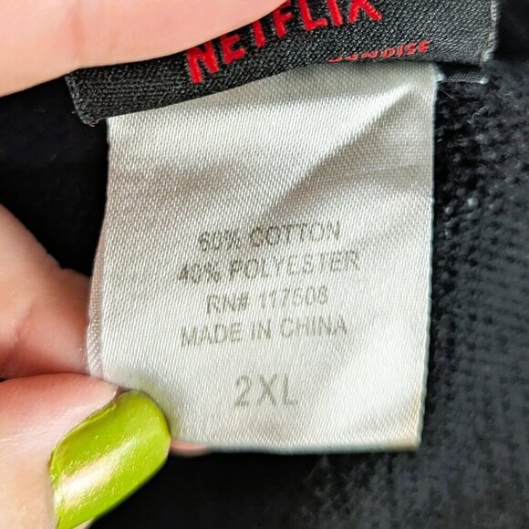 Stranger Things Eleven Black Long Sleeve Sweater 2XL - Picture 9 of 9